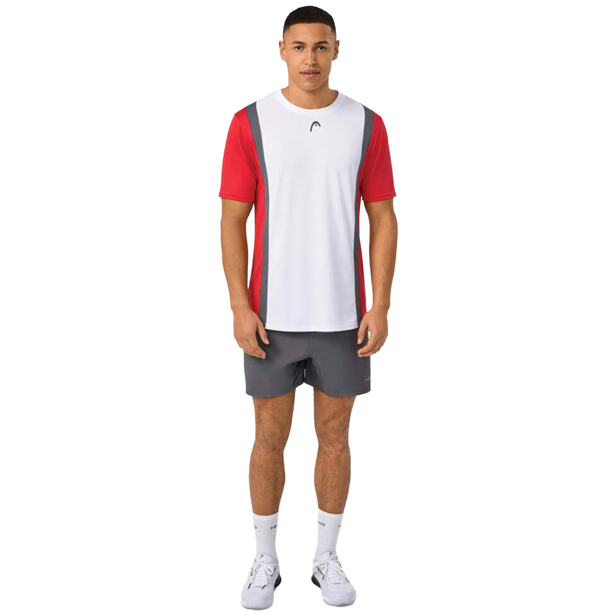 Head Club 25 Tech T-Shirt Men's Red/ White