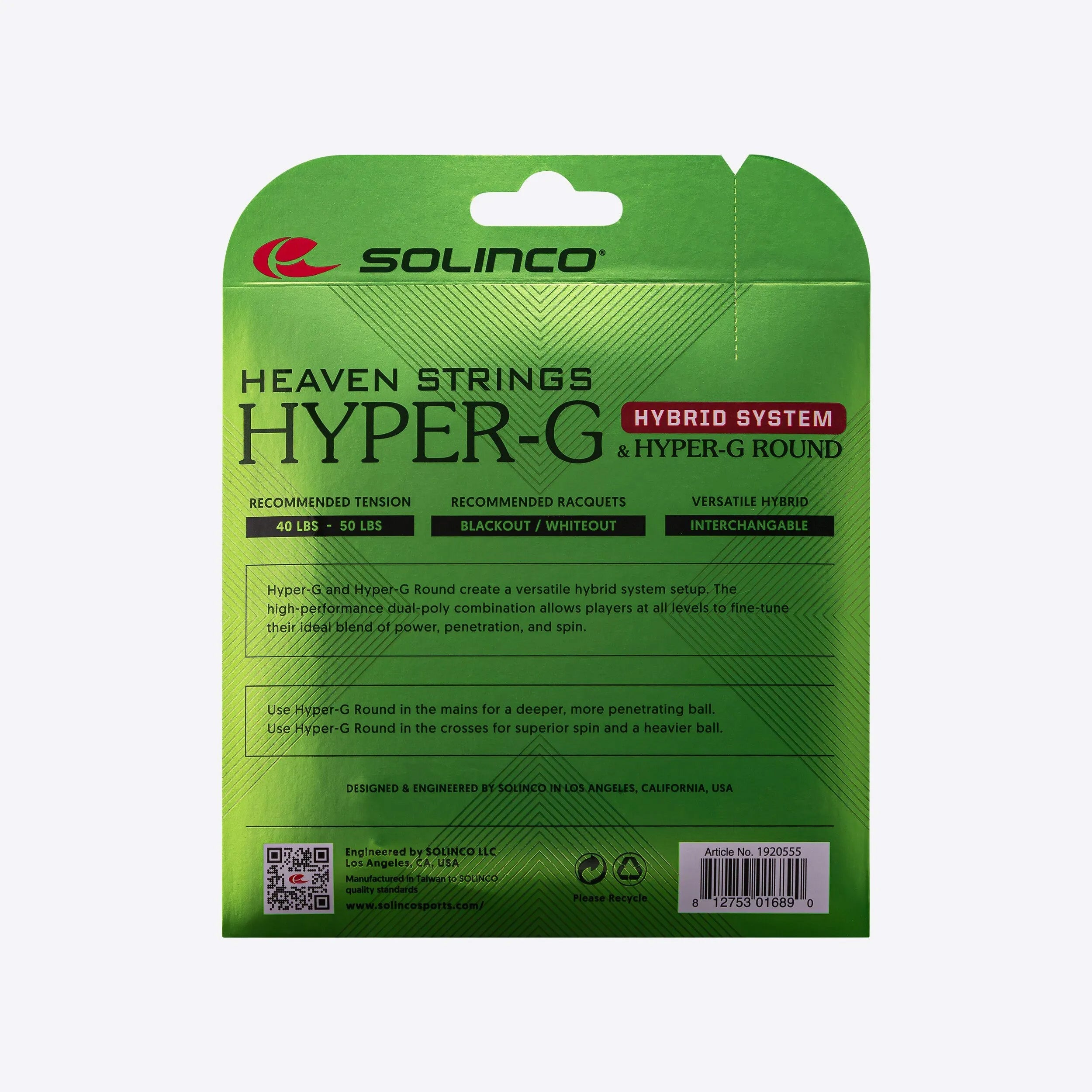 Solinco Hyper-G Hybrid System 12.2m Set