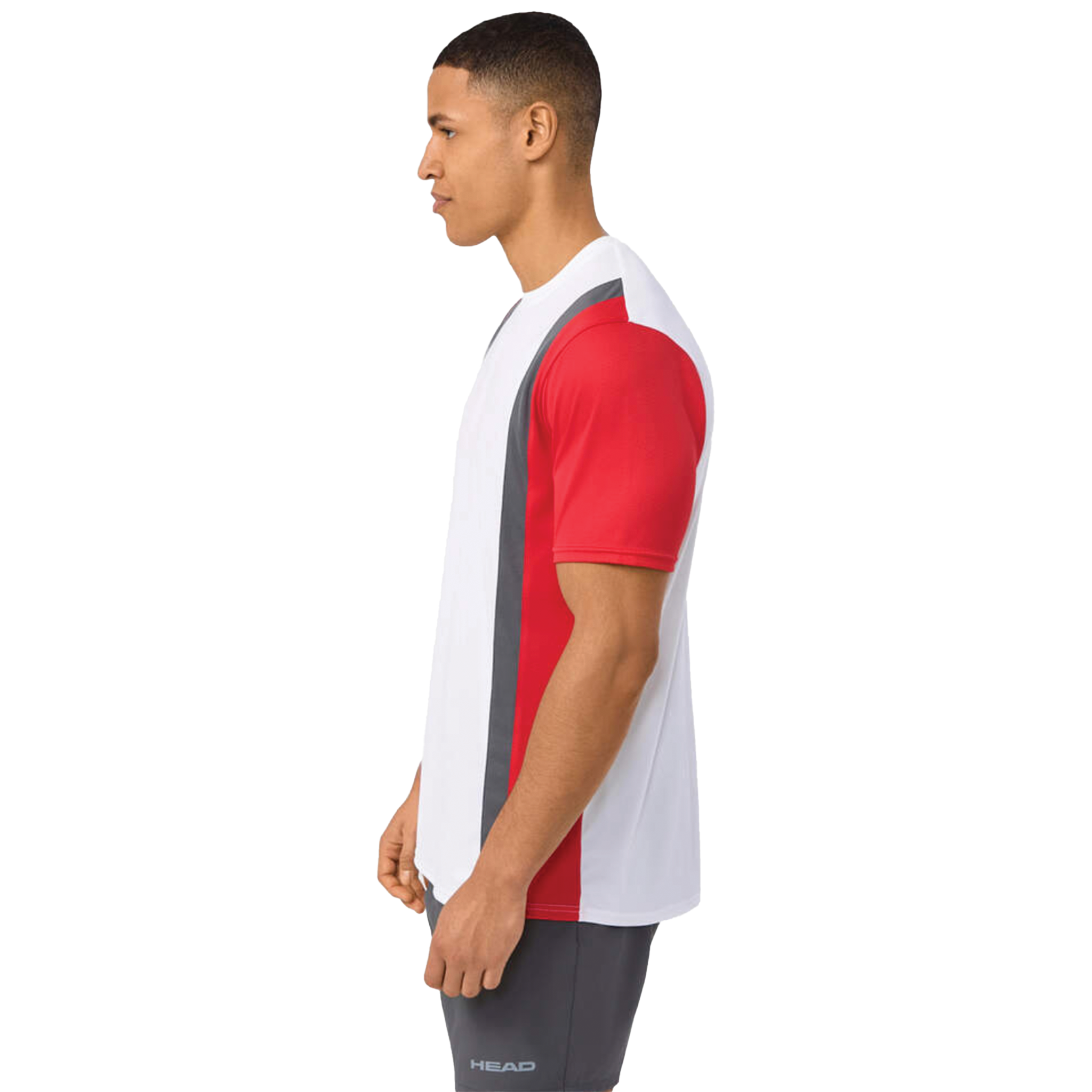 Head Club 25 Tech T-Shirt Men's Red/ White