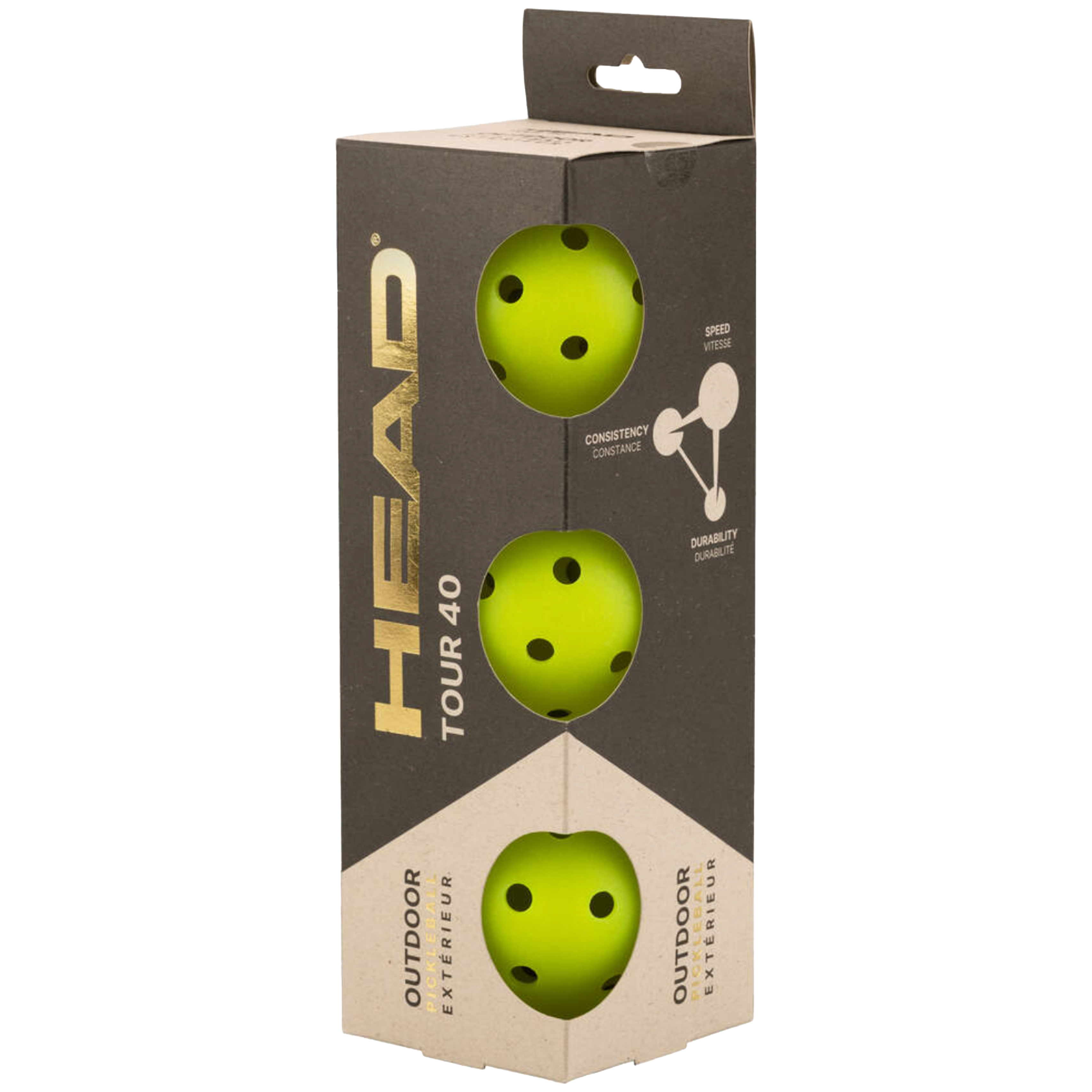 Head Tour 40 Pickleball (3 Pack)
