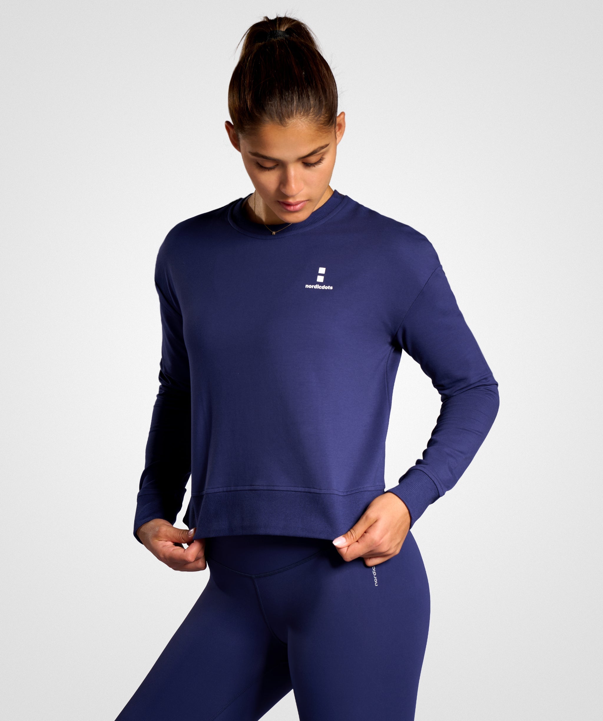 nordicdots sweatshirt hoodie navy blue color nordicdots.com tennis padel golf