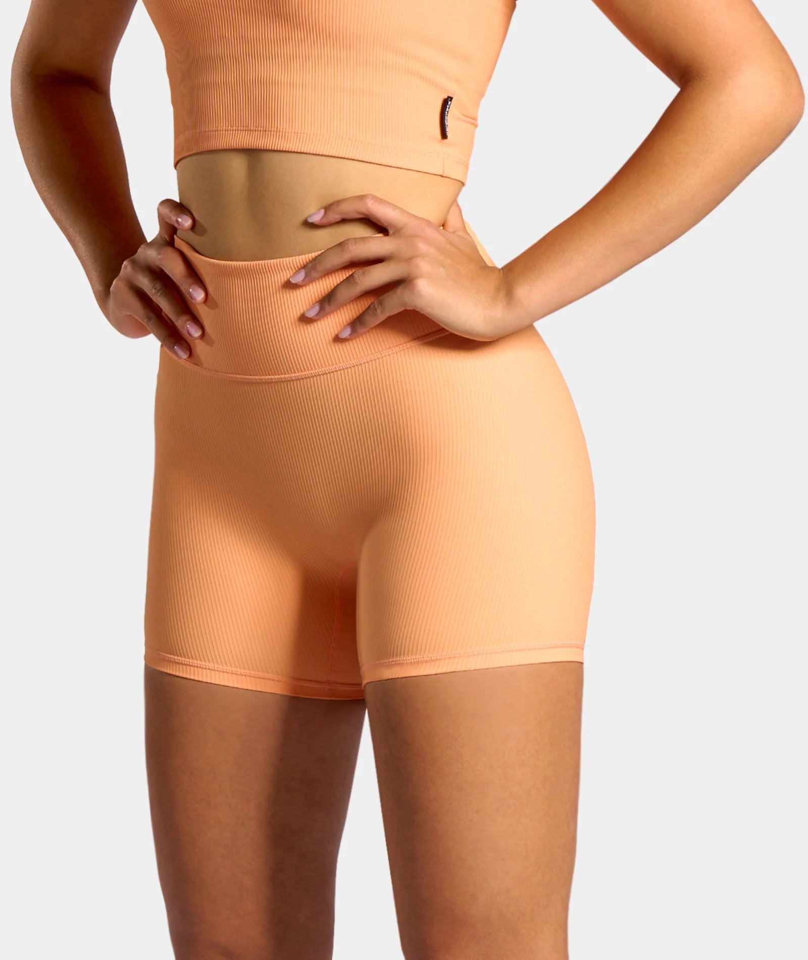 Rib Shorts Sun Orange