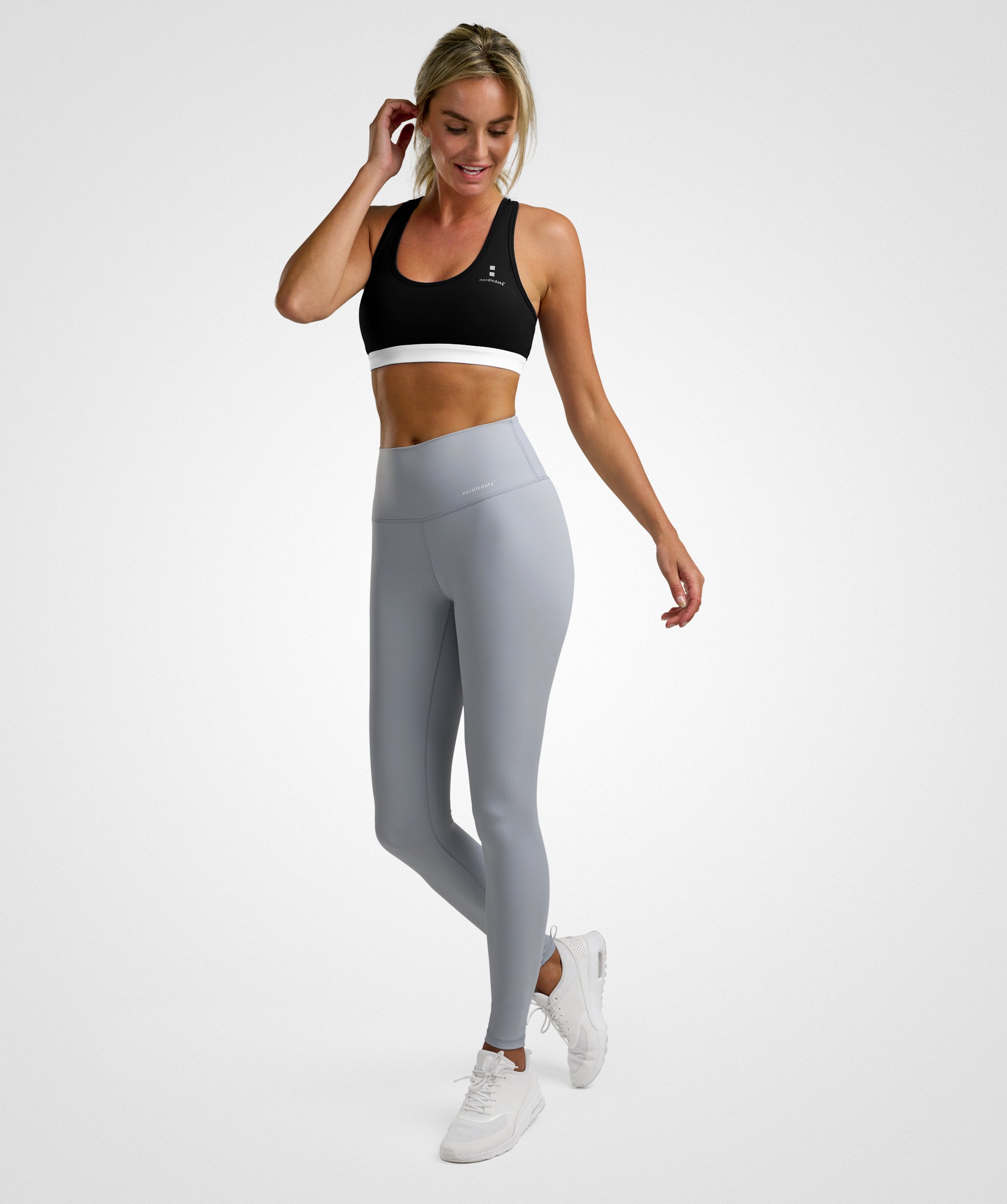 nordicdots gray leggings tennis padel fitness workout nordicdots.com